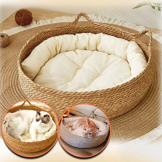 Panier chat en osier - ComfyKitty