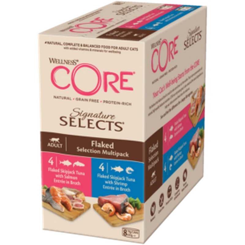 WELLNESS CORE Signature Selects Sélection Emiettés Multipack Chat 8x79g