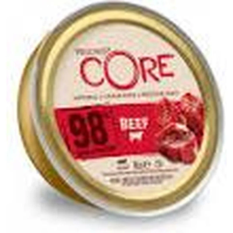WELLNESS CORE 98% Single Protein Boeuf Nourriture humide pour chat 85g