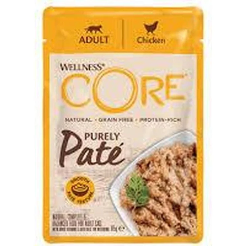 WELLNESS CORE Purely Pâté Chat Adulte Poulet 85g