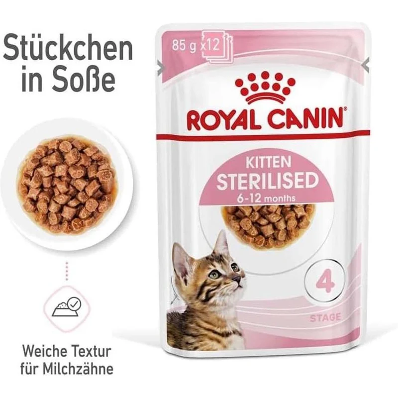 ROYAL CANIN Kitten Sterilised Sauce 12x85g