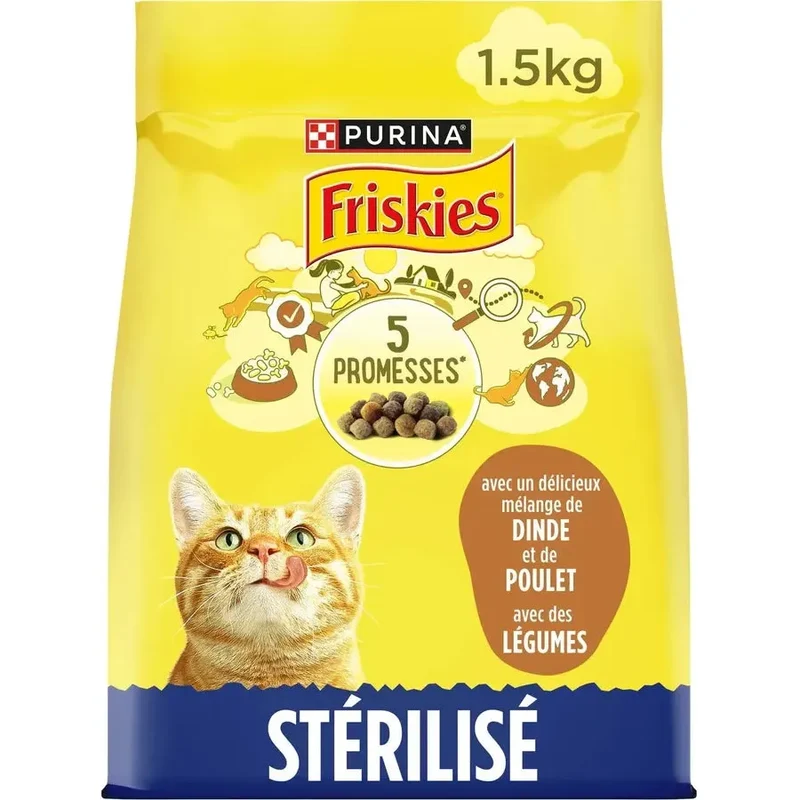 Pour Chats Stérilisés - à la Dinde et au Poulet avec des Légumes 1,5 Kg