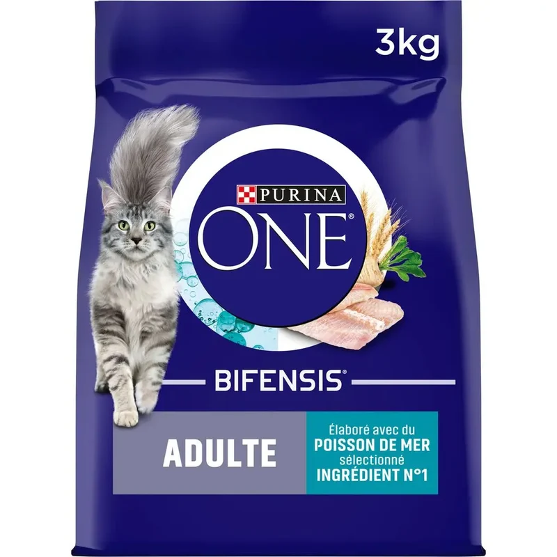 PURINA ONE Adulte Poisson de Mer et Céréales Complètes 3kg