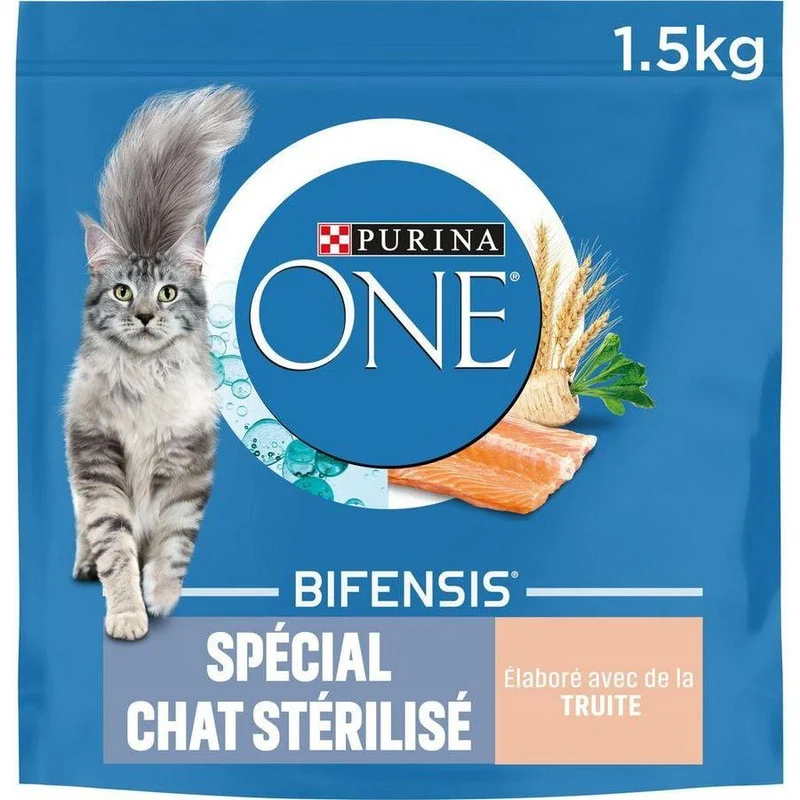 Spécial Chat Stérilisé - Truite et Blé 1,5 Kg