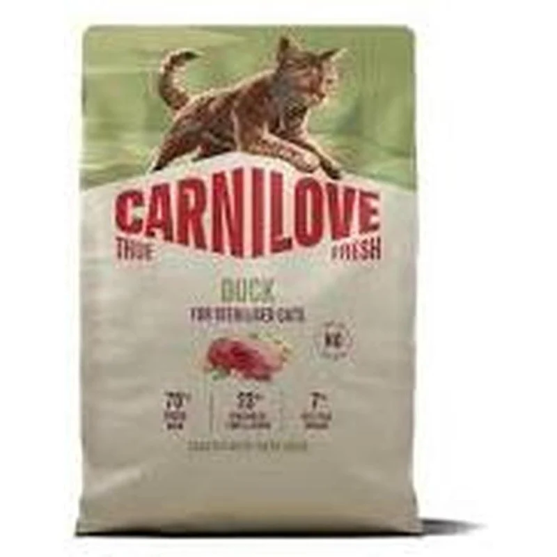 CARNILOVE True Fresh Adult Stérilisé Croquettes Chat Canard 2 kg / 6 kg