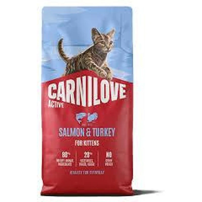 CARNILOVE Active Kitten Croquettes Chaton Saumon & Dinde 2 kg / 6 kg