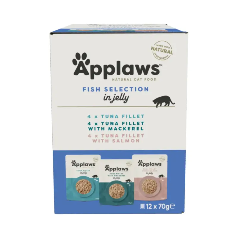 Applaws Cat Multi-Variety Fish Jelly Selection, 12 x 70 g