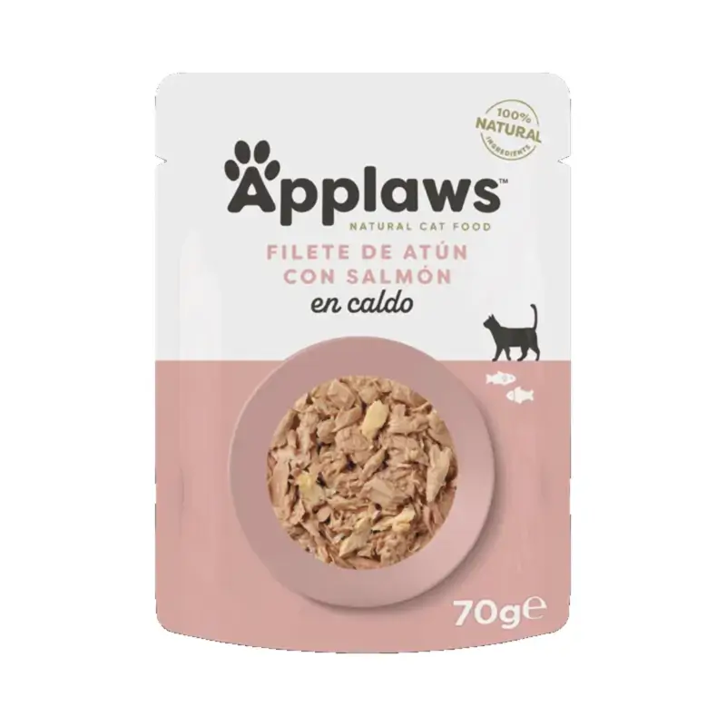 Applaws Cat Tuna and Salmon Fillet Pouches, 12 x 70 g