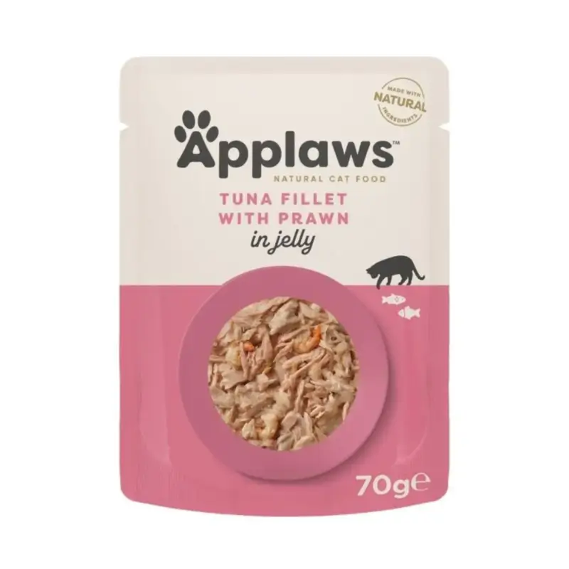Applaws Cat Tuna and Prawn Jelly Pouches, 16 x 70 g