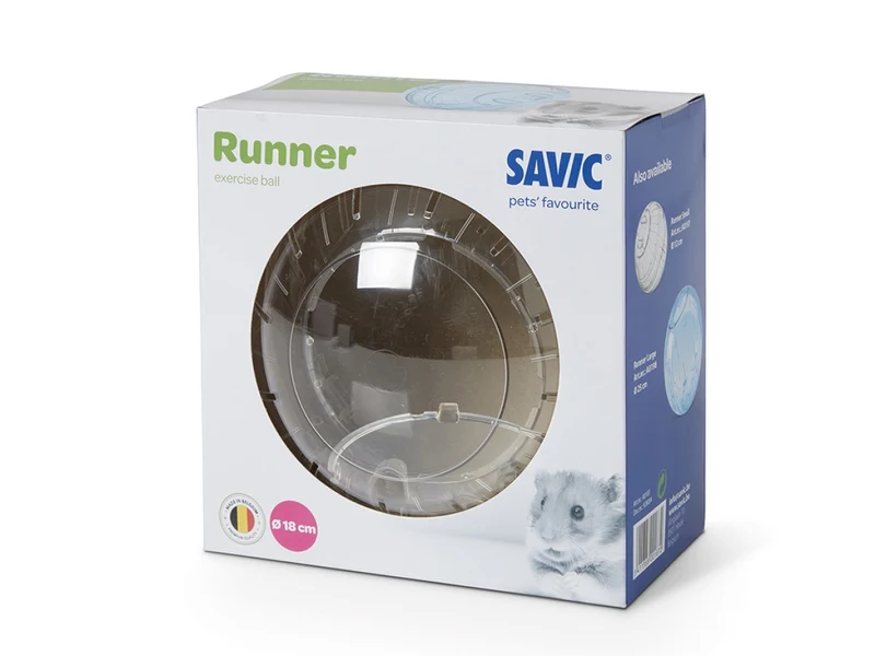 SAVIC RUNNER BALL 18CM Balle d'exercice pour hamsters et petits rongeurs Diamètre 18cm