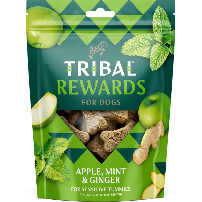 TRIBAL Friandises Pomme, Menthe & Gingembre pour Chien 125g
