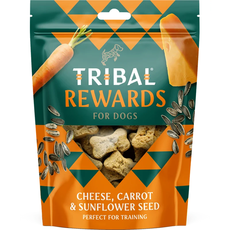 TRIBAL Friandises Fromage, Carotte & Graines de Tournesol pour Chien 125g