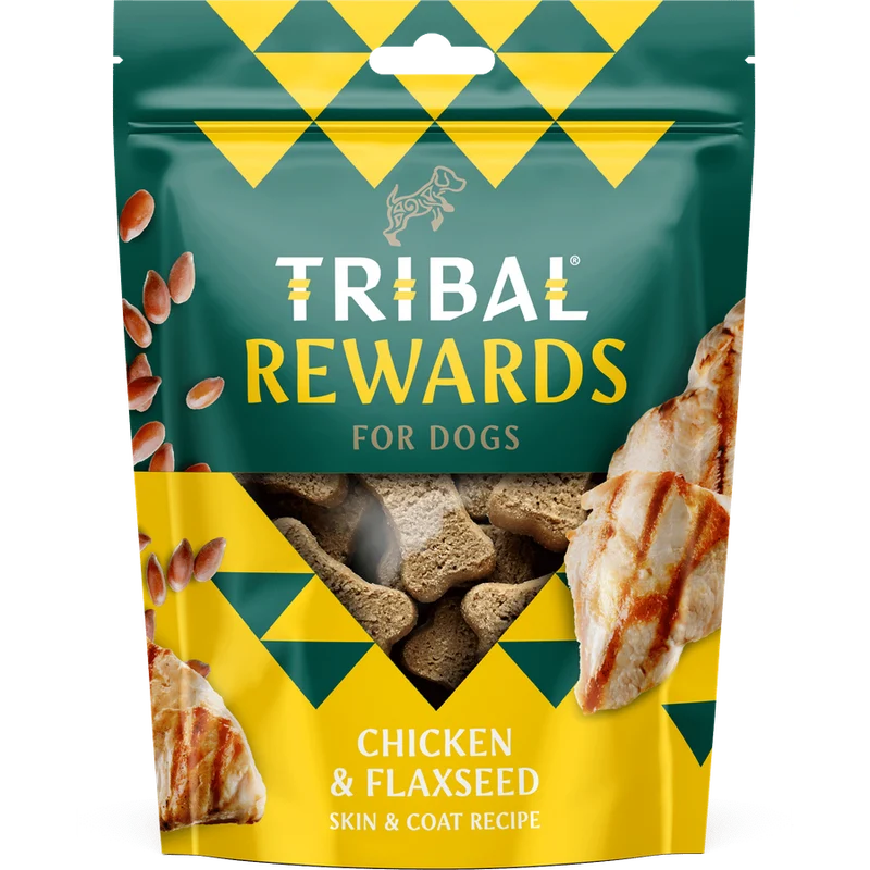 TRIBAL Friandises Poulet & Graines de Lin pour Chien 125g