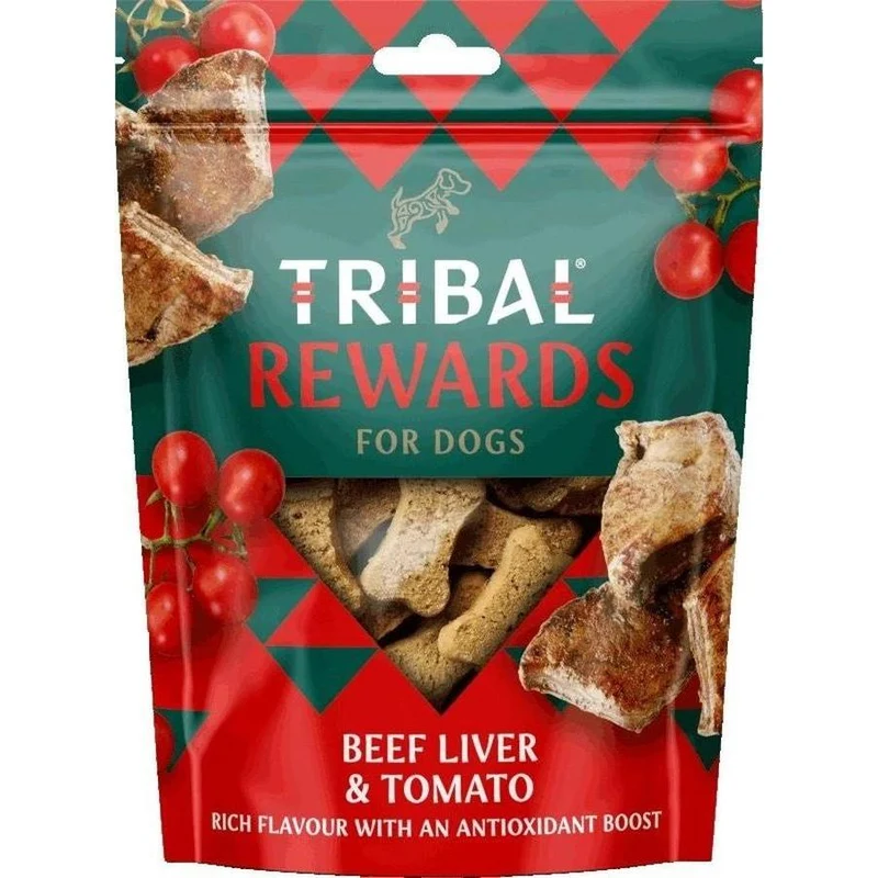 TRIBAL Friandises Foie de Bœuf & Tomate pour Chien 125g