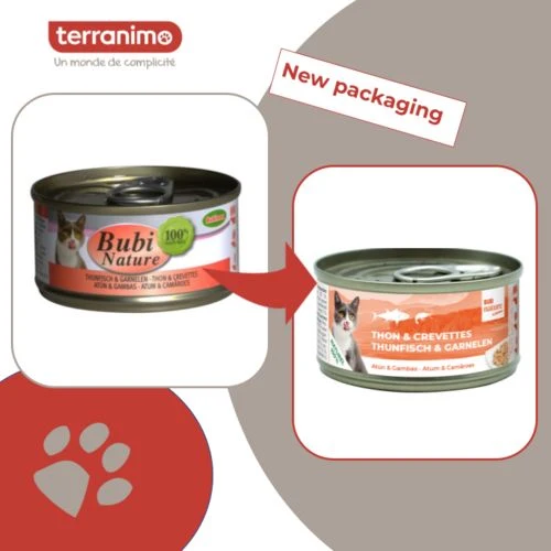 BUBIMEX Bubi Nature Thon Crevette en Gelée Chat 85g
