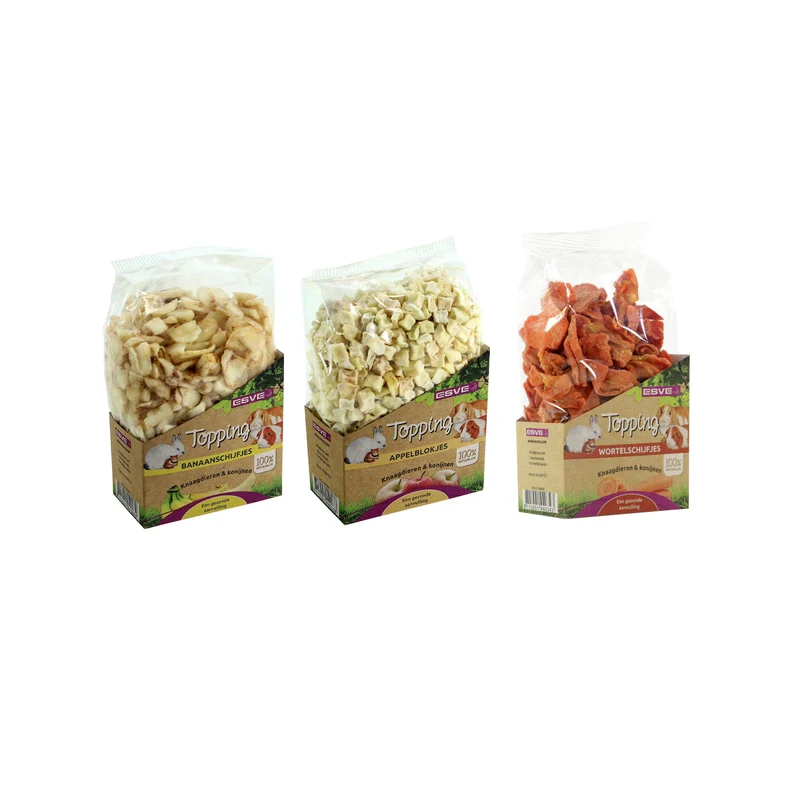 ESVE Bonbon Rongeurs Bananes Friandise Naturelle 125g