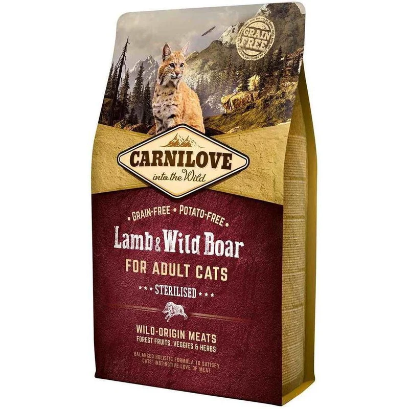 CARNILOVE Adulte Stérilisé Agneau & Sanglier Sauvage