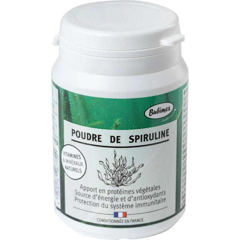 BUBIMEX Spiruline Poudre Complément Alimentaire Chiens et Chats 60g
