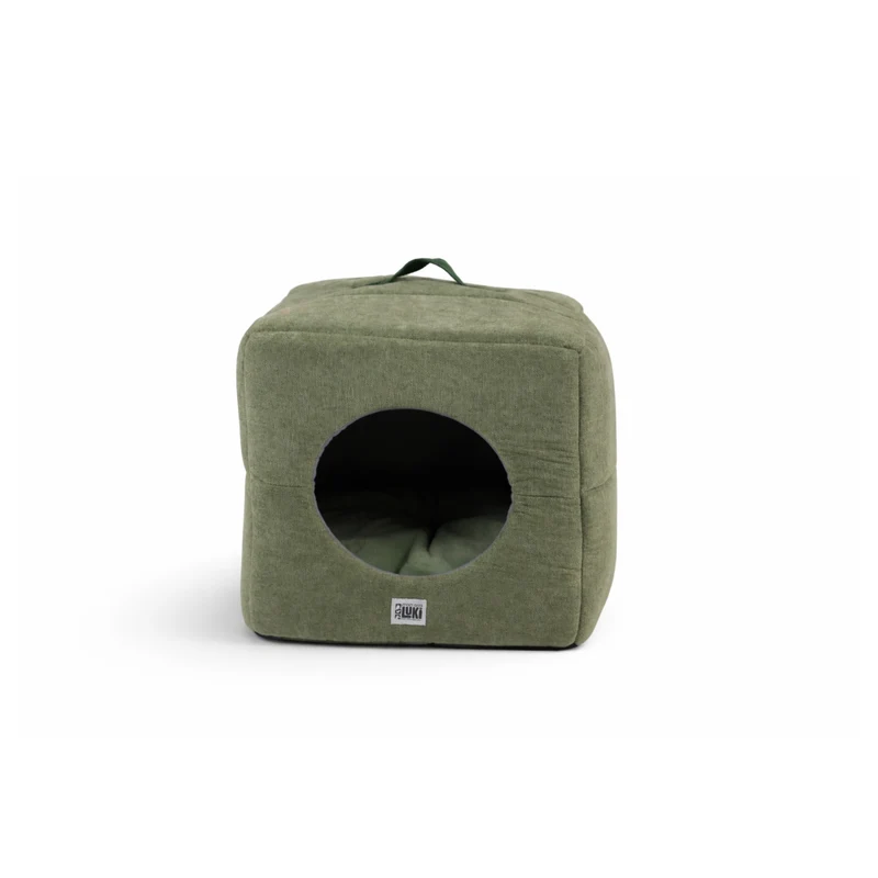 ZOOMALIN Refuge Cube Antidérapant Vert 40x40x40cm