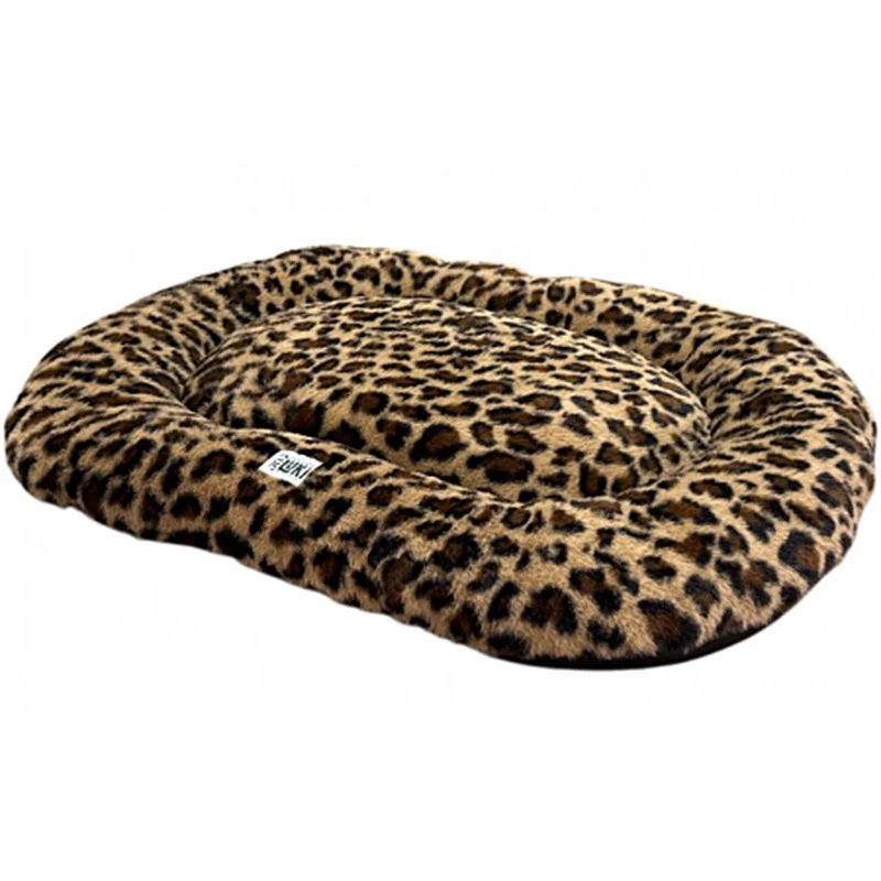 ZOOMALIN Coussin ovale léopard antiderapant 95x60x8cm