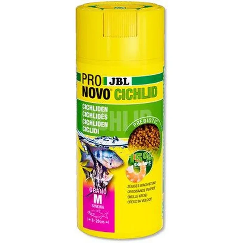 JBL PRONOVO Cichlid Grano M 250ml – Granulés grands cichlidés