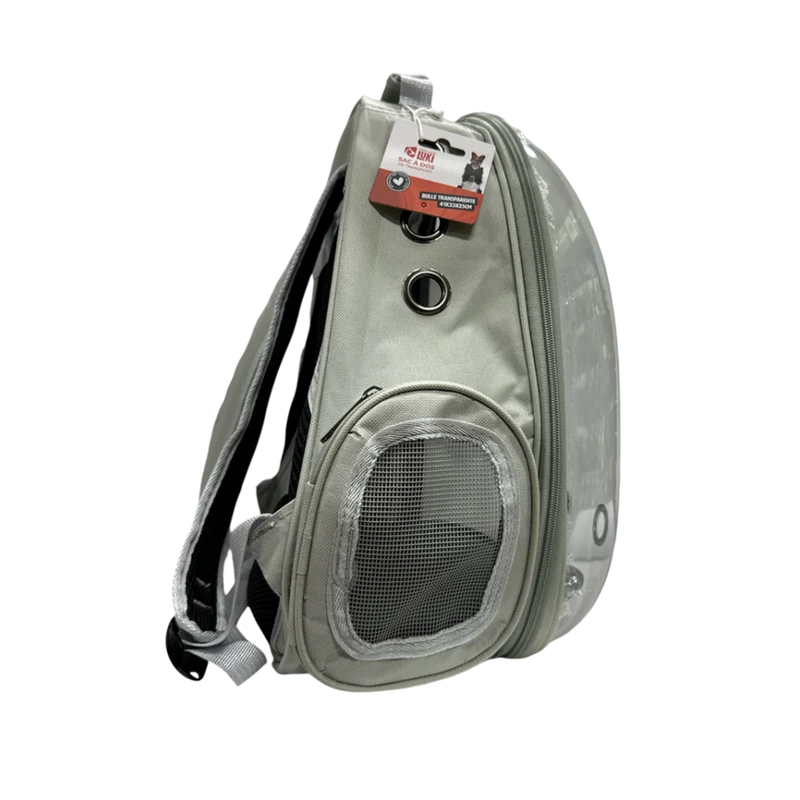 Sac à Dos de Transport Transparent Gris 41x33x25cm