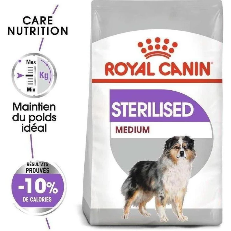 ROYAL CANIN Medium Sterilised Croquettes pour chiens stérilisés adultes races moyennes 12kg