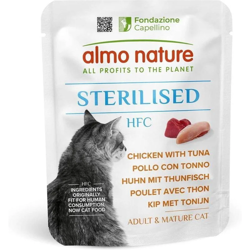 ALMO NATURE HFC STERILISED POULET THON 50g