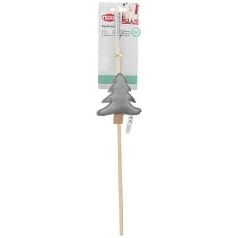 TRIXIE Xmas Canne à pêche arbre de Noël en bois 48cm