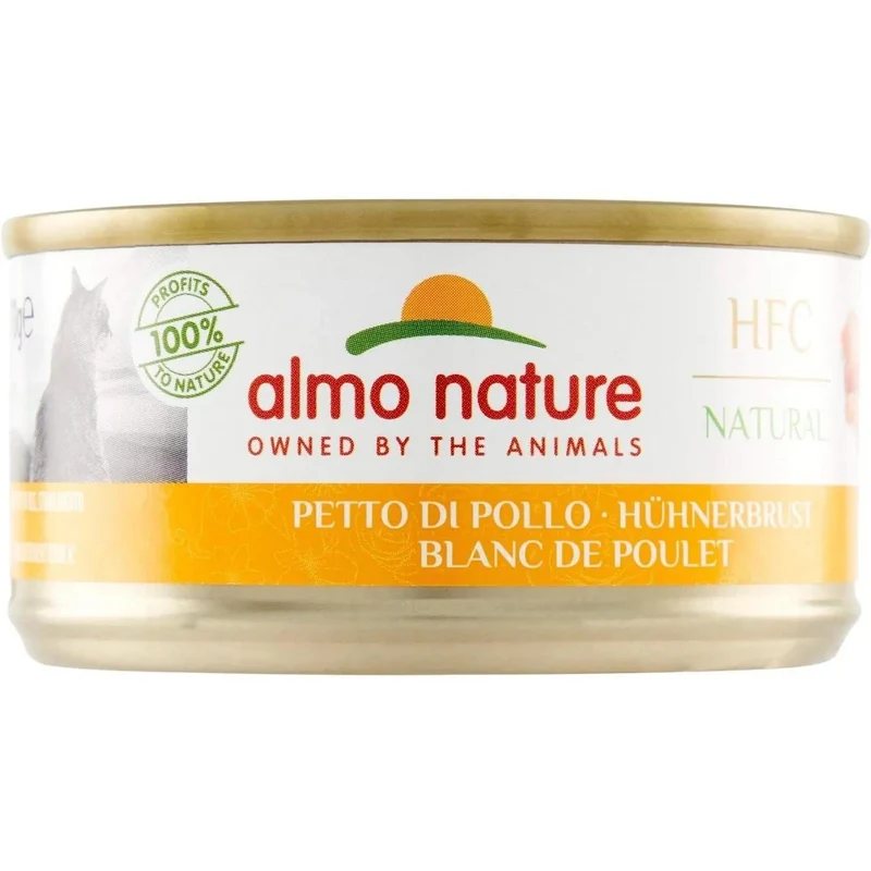 ALMO NATURE HFC Natural Blanc de Poulet Boîte 70g
