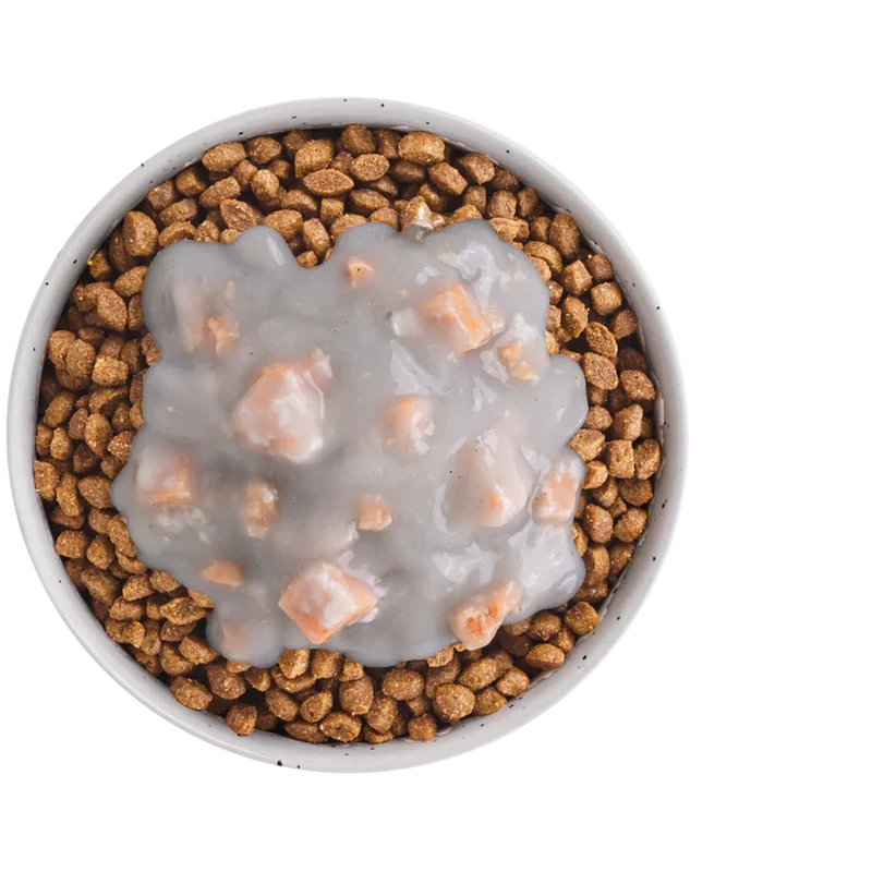 EQUILIBRE & INSTINCT Sauce crémeuse au dés de saumon Chat Adulte 90g