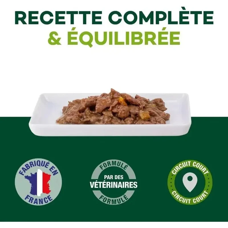 EQUILIBRE & INSTINCT Effilés énergie chat stérilisé au poulet, courges, agrumes 12x85g
