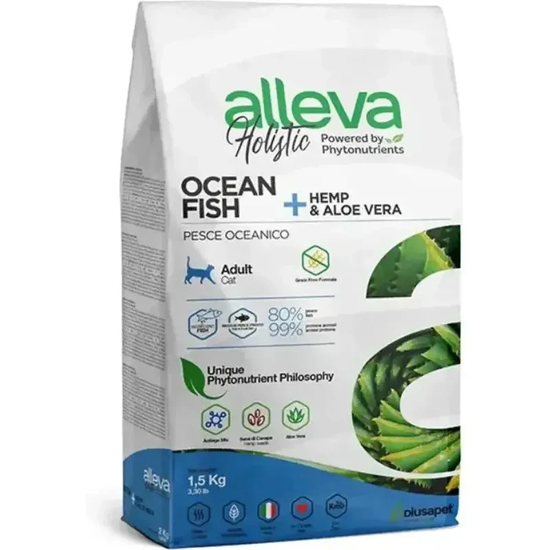 ALLEVA Holistic Chat Adulte Poisson – Croquettes Premium Sans Blé