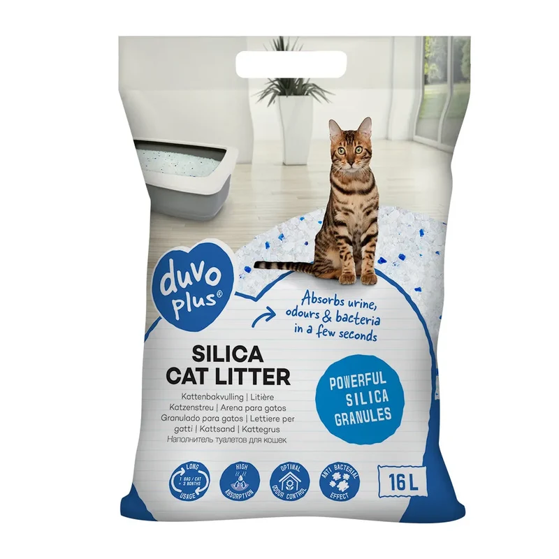 LAROY Litière Premium Silica pour chat 16L