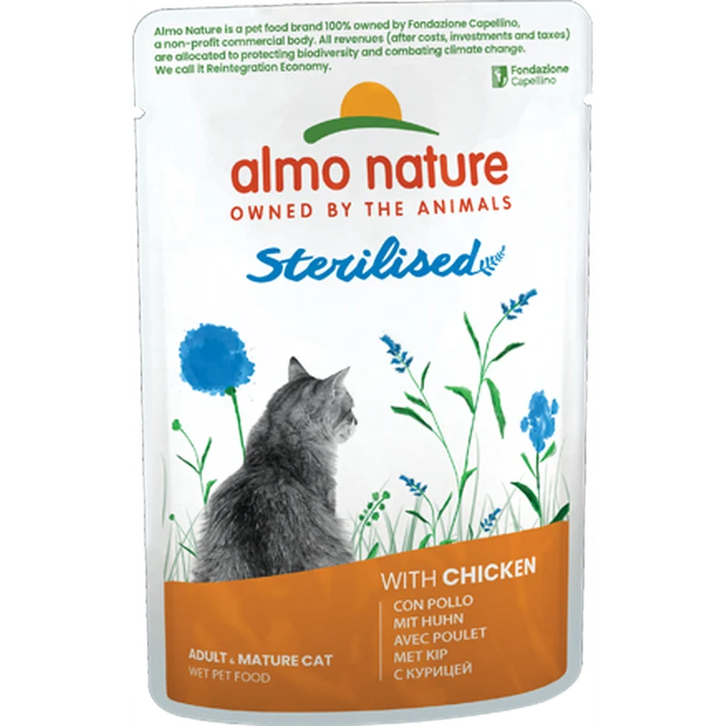 ALMO NATURE Holistic Fonctionnel Sterilised Poulet 70g