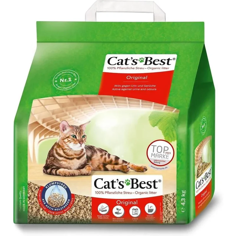 CAT'S BEST Original Litière pour Chat 10L (4,3kg)
