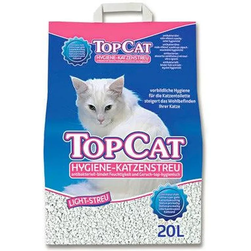 TOPCAT Catsan Litière pour Chat Hygiène Plus Blanche 20L