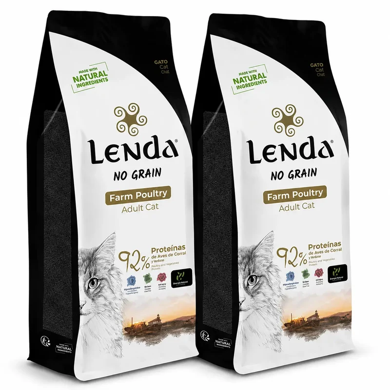 Lenda Cat Poultry Grain Free, 2 X 2 kg