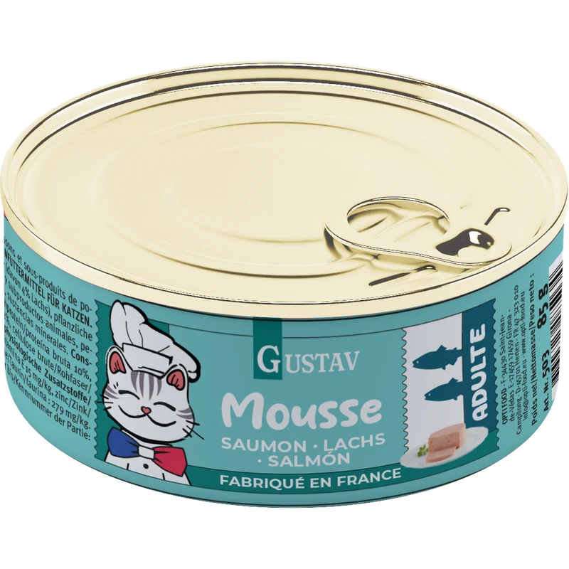 GUSTAV Mousse Chat saumon