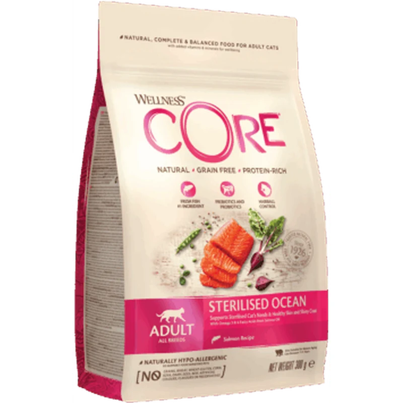 WELLNESS CORE Chat Stérilisé Croquettes Saumon
