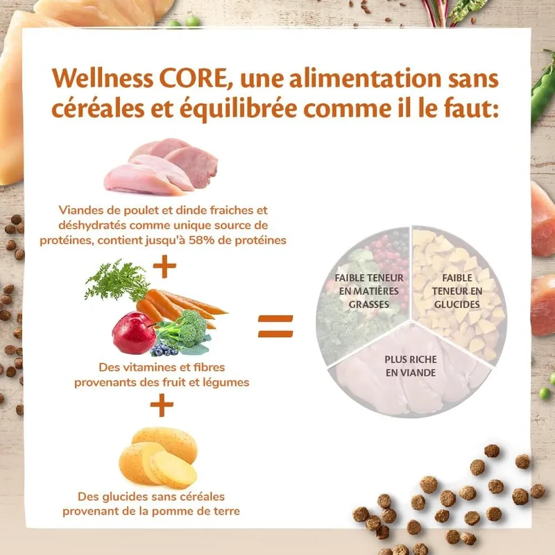 WELLNESS CORE Chaton Croquettes Dinde Poulet