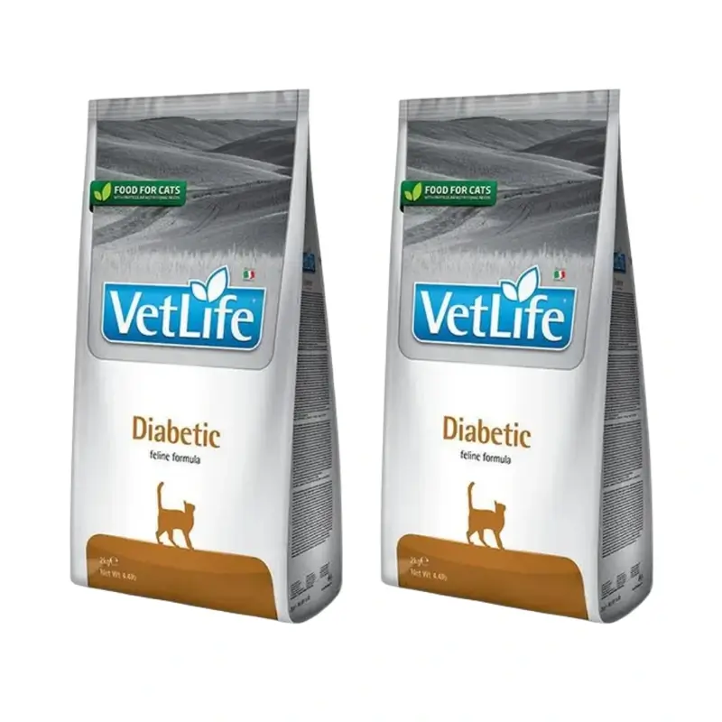 Farmina Vet Life Cat Diabetic 2Kg, Cat Food, Pack Of 2