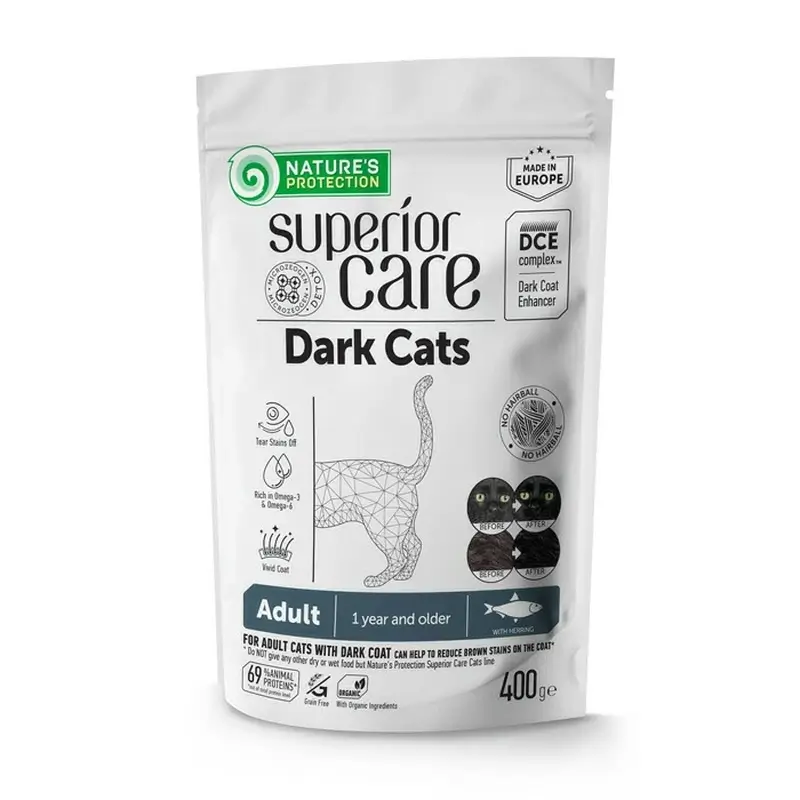 Natures Protection Sc Dark Cat Herring, 400 g