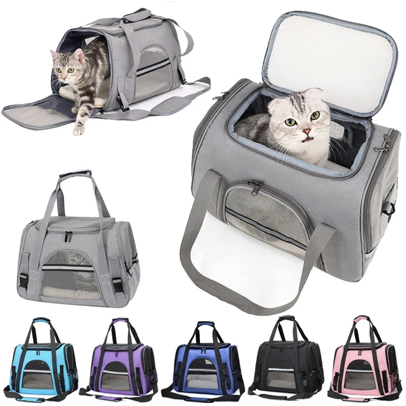 Sac Transport Pliable Maille Respirante Voyage Pour Chat Et Chien