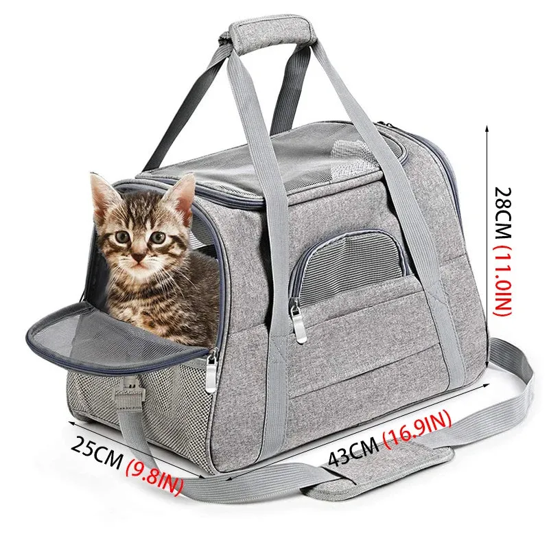 Sac Transport Pliable Maille Respirante Voyage Pour Chat Et Chien