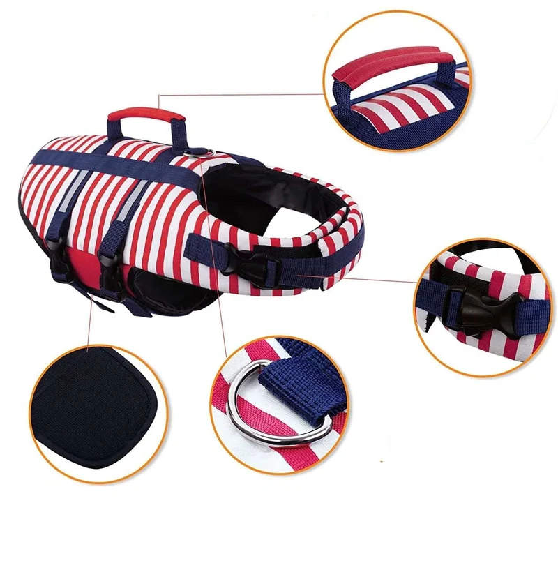 Gilet de Sauvetage pour Chien avec Poignée - Les Bonnes Affaires
