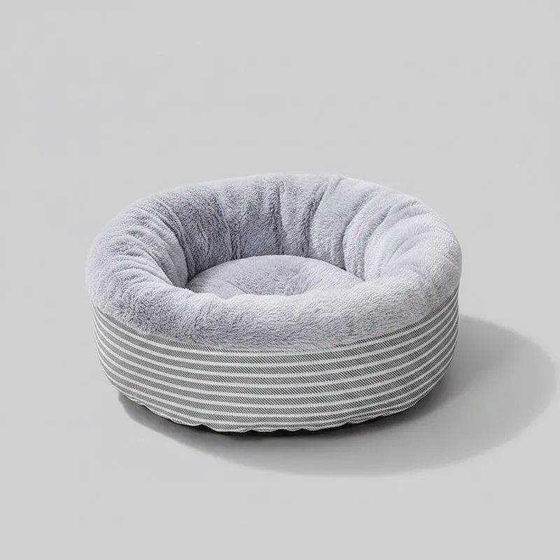 Lit Rond Confortable Et Moelleux Pour Chat