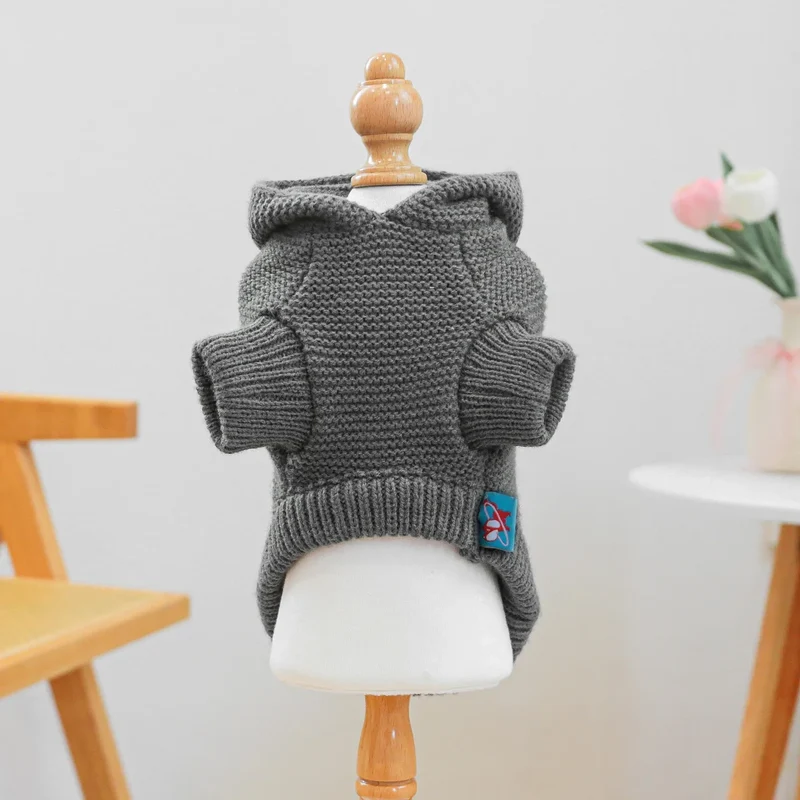 Pull étoile de mer gris foncé, Pour Petit Chien