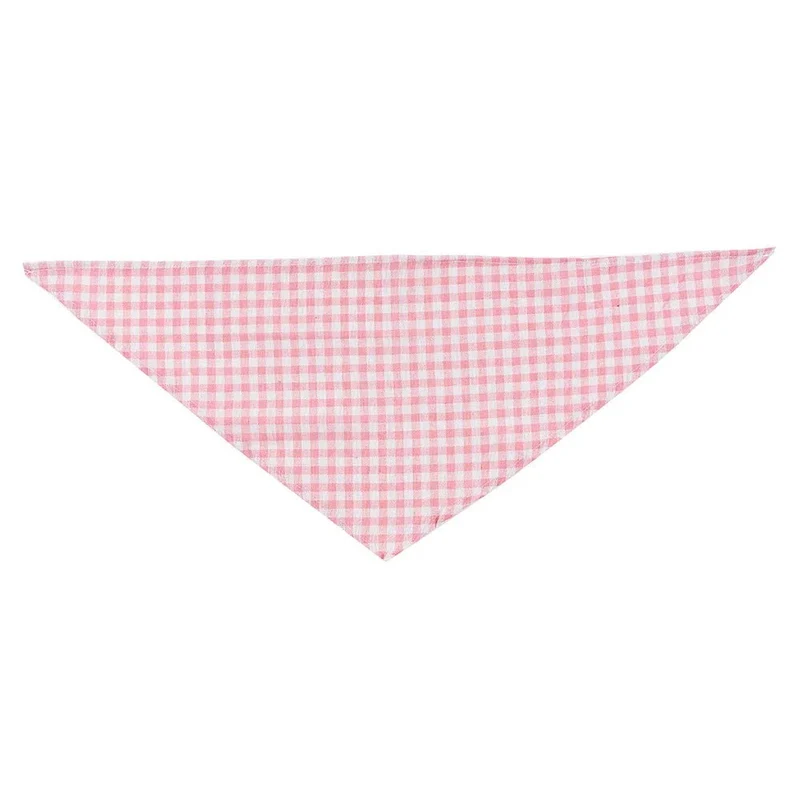 Bandana Vichy Pour Chien Bleu Confortable