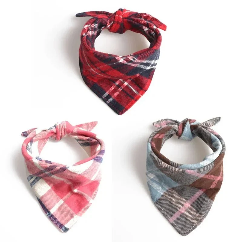 Bandana A Carreaux Elégant Pour Chien